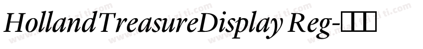HollandTreasureDisplay Reg字体转换